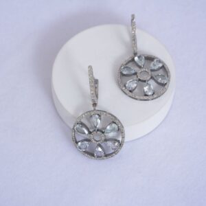 Celestial Glow Aquamarine Earrings