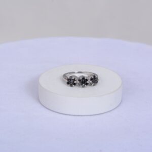 Eclipse Mystique Black Diamond Trilogy pressure Ring