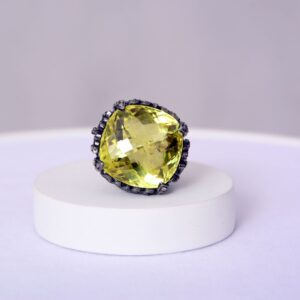 Golden Glow Lemon Topaz Ring