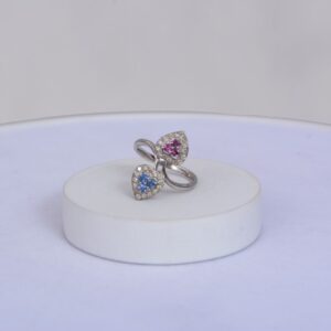 Twilight Hearts Sapphire Ring