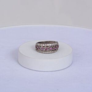 Blush Halo Pink Sapphire Ring